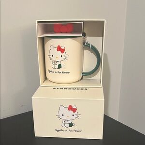 Starbucks Cream Mug with Hello Kitty Design